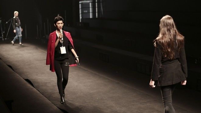 Siêu mẫu Xuân Lan tất bật tổng duyệt tại ShangHai Fashion Week