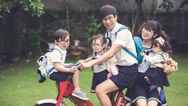 Bà xã Lý Hải tiết lộ học phí bình dân hơn 1 triệu đồng/tháng của các con