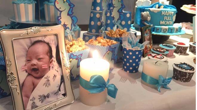 Ly Kute tổ chức tiệc đầy tháng siêu dễ thương cho bé Khoai Tây