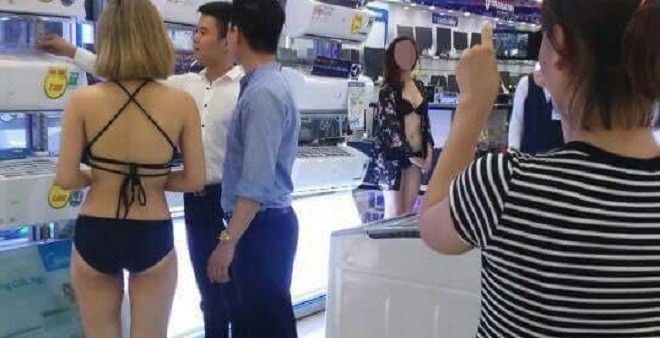Siêu thị điện máy dùng chiêu 'Hot girl bikini' thu hút khách: Sáng tạo hay phản cảm?