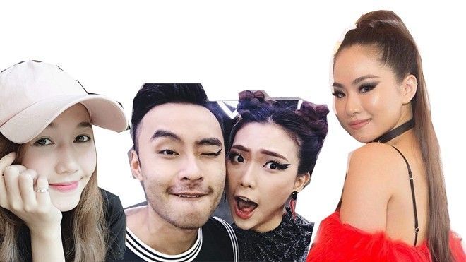 Lương Bích Hữu ấn tượng mắt khói, VJ Kaylee và Dustin thu hút với eyeliner hình học