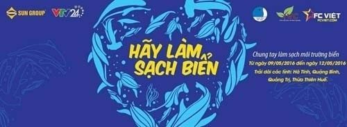 Chiến dịch 'Hãy làm sạch biển' và tặng quà ngư dân 4 tỉnh miền Trung