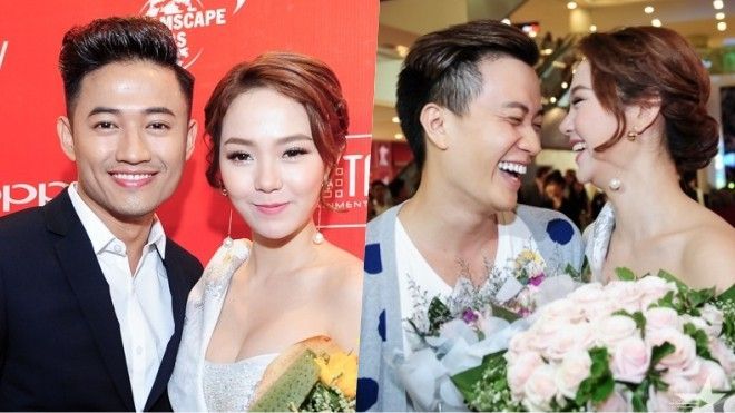 Bỏ mặc 'tình mới' Quý Bình, Minh Hằng quấn quít Lương Mạnh Hải tại sự kiện
