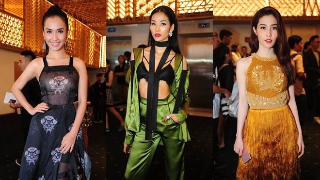 Ái Phương - Hoàng Thùy nổi bật với style 'xuyên thấu', thả dáng thảm đỏ Elle Style Award