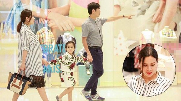 Lưu Hương Giang khệ nệ bụng bầu 8 tháng đi mua sắm