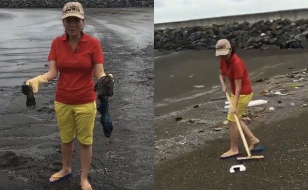 Hành động đẹp: Thu Minh toát mồ hôi, giản dị cùng fan dọn sạch rác trên bãi biển