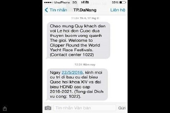 Đà Nẵng gửi 20.000 tin nhắn mời người dân đi bầu cử