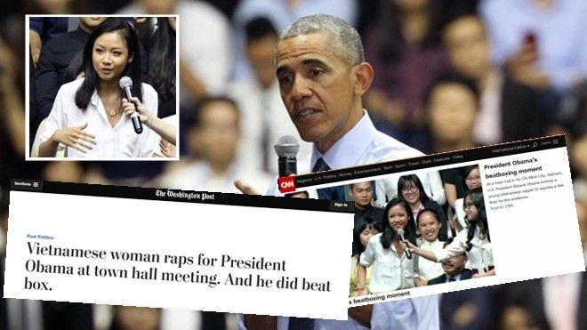 CNN, Washington Post đưa tin màn rap ấn tượng của Suboi trước Tổng thống Obama