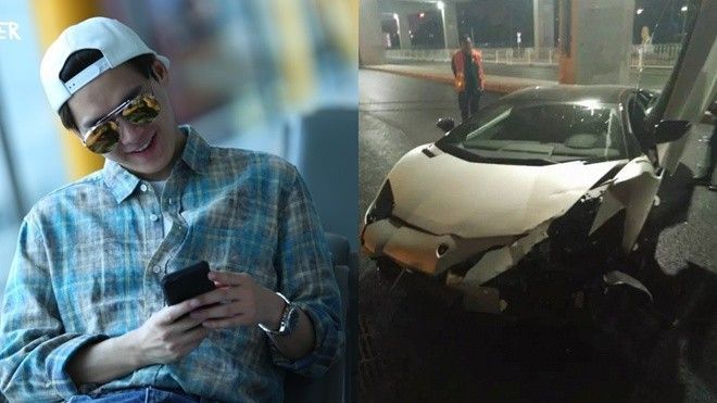 Lý Dịch Phong tỉnh bơ sau vụ tai nạn kinh hoàng làm Lamborghini nát đầu