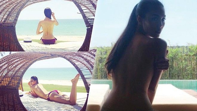 Fan 'xuýt xoa' trước loạt ảnh bán nude của 2 HLV The Face - Phạm Hương, Lan Khuê