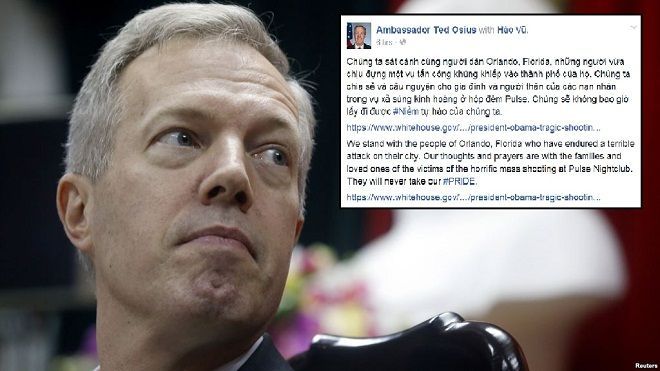 Đại sứ Mỹ Ted Osius: 'Chúng sẽ không bao giờ lấy được Niềm Tự Hào của chúng ta'