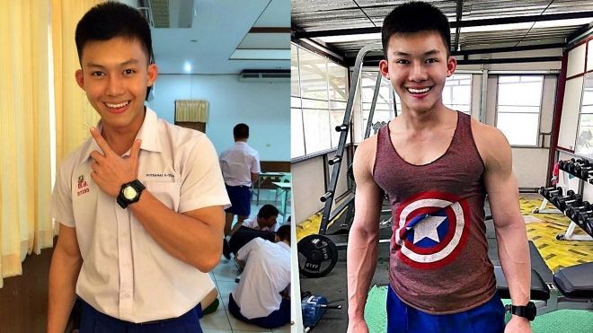 Từ gầy nhom đến 6 múi, hãy học tập ngay cậu hotboy Thái Lan này!
