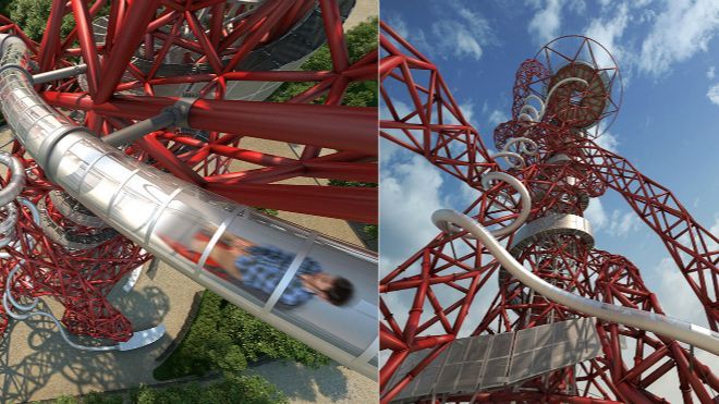 Phấn khích tột đỉnh với đường trượt cao nhất thế giới ẩn mình trong biểu tượng Olympic London