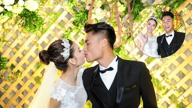 Kỳ Hân - Mạc Hồng Quân hôn nhau nồng cháy trong tiệc ăn hỏi