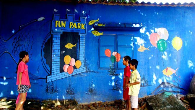 Quảng Nam có ngôi làng bích họa đầu tiên ở Việt Nam