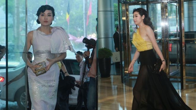 Kỳ Duyên - Tú Anh đi trễ 30 phút, BTC phải lùi giờ để chờ đợi