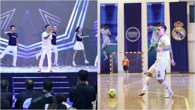 Tuấn Hưng 'mê hoặc' khán giả bằng âm nhạc và trái bóng