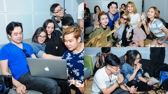 S Girls, Dolphins cùng Dương Khắc Linh 'làm loạn' phòng tập X Factor