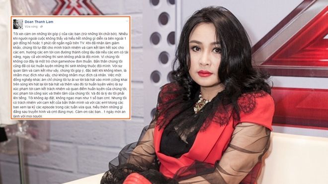 Thanh Lam đăng đàn: 'Tôi không áp đặt, không ngạo mạn như 1 số bạn comment'