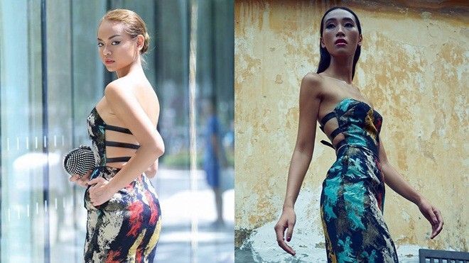 Quỳnh Mai - Trang Khiếu: Mặc chung 1 chiếc váy nhưng tỏa sáng theo cách riêng