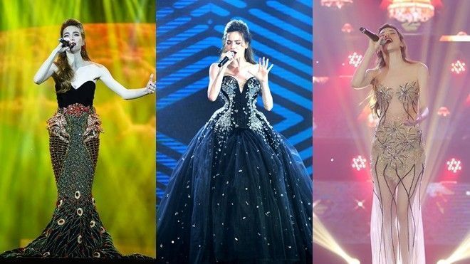 Nữ HLV The Face cùng những bộ trang phục gây ấn tượng với khán giả tại đêm nhạc 'Love songs'