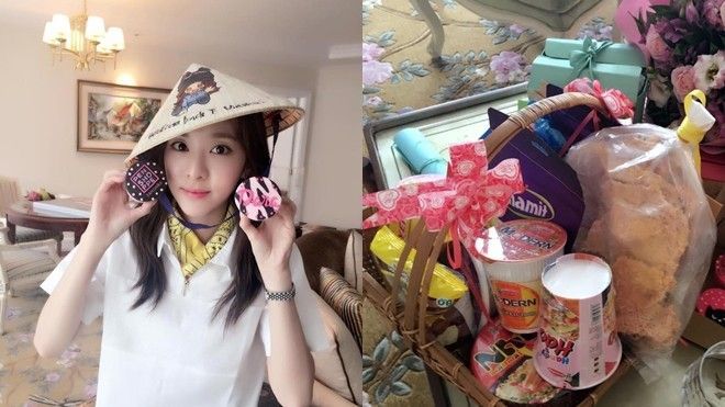 Vừa đến Sài Gòn, Dara (2NE1) háo hức khoe vừa được fan Việt tặng cơm cháy, mì tôm