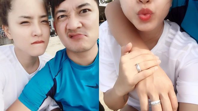 Vừa thừa nhận yêu, Hải Băng đã khoe nhẫn cưới với chồng cũ Diệp Bảo Ngọc