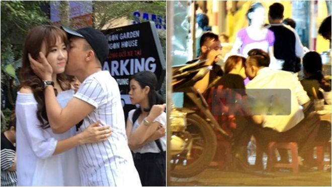 Những nụ hôn công khai là cách Trấn Thành - Hari Won thể hiện tình yêu say đắm