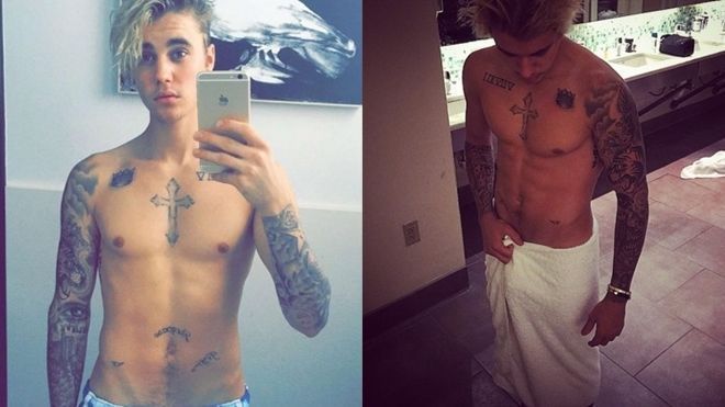 Justin Bieber hoàn toàn xứng danh 'thánh cởi' trên Instagram
