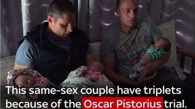 Cặp đồng tính nam đầu tiên trên thế giới sinh ba