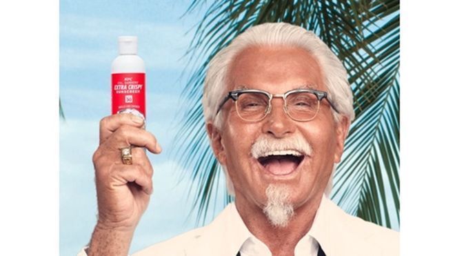 'Giật mình' khi KFC tung ra kem chống nắng có mùi… gà rán