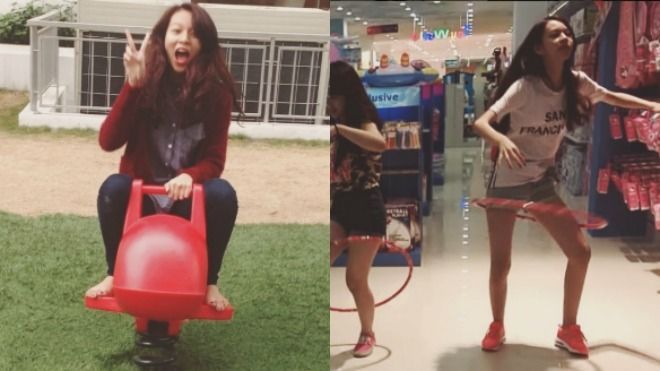 Trước The Face, Phí Phương Anh là một cô nàng tưng tửng, 'nghịch ngầm' như thế này đây