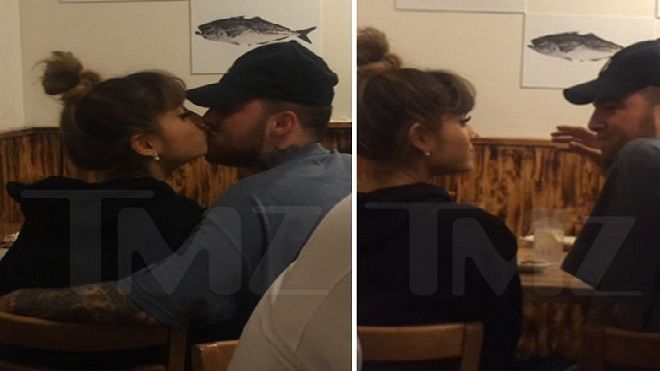 Lộ ảnh Ariana Grande 'khóa môi' tình mới say đắm