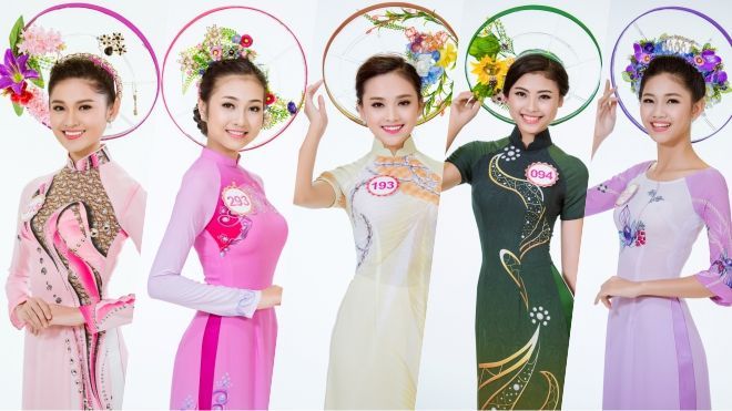 Thí sinh Hoa hậu Việt Nam diện áo dài khoe đường cong quyến rũ 'chết người'