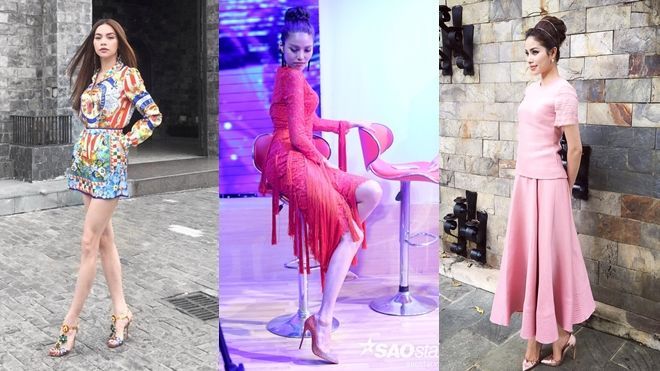 Bán kết: Dù 'trắng tay' Lan Khuê vẫn diện thiết kế nổi bật tự tin bên đàn chị Hà - Hương