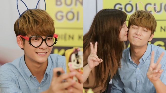 Fan Việt sung sướng khi được ôm, hôn mỹ nam 'Tuổi thanh xuân' Kang Tae Oh