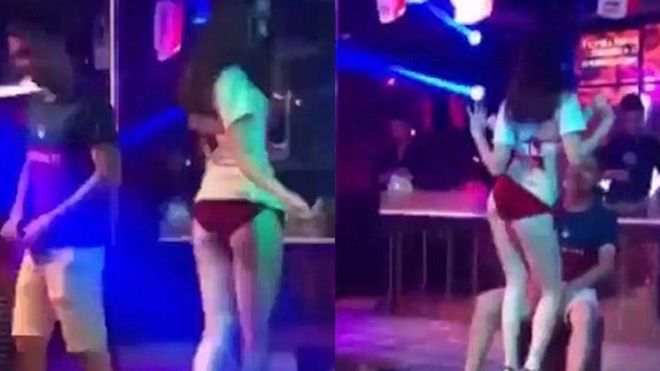 Bức xúc vì bạn trai đắm đuối với vũ nữ nhảy khêu gợi, cô gái làm náo loạn cả hộp đêm