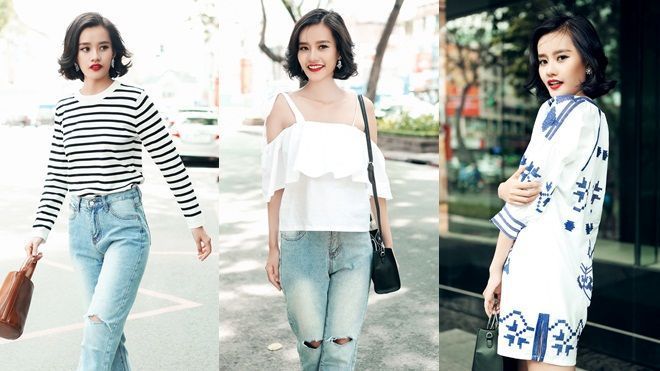 Dù sắc lạnh ở The Face nhưng xuất hiện trên phố, Kim Chi vẫn vô cùng đáng yêu