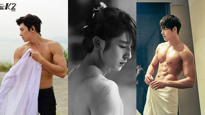 Mỹ nam Hàn không ngại 'khoe' thân hình nóng bỏng trên màn ảnh