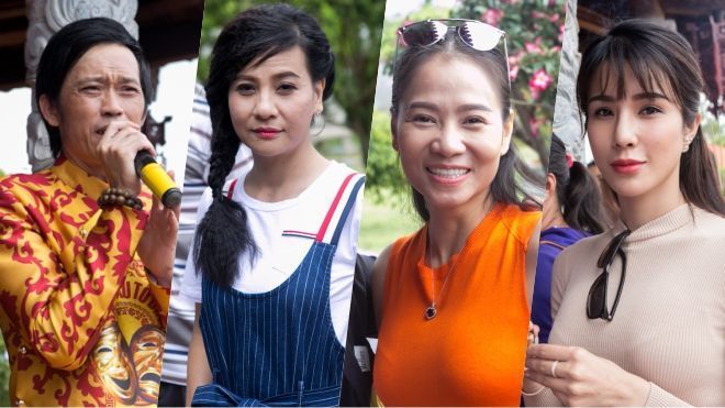 Mặc mưa gió bão bùng, sao Việt vẫn nườm nượp đổ về nhà thờ tổ của Hoài Linh