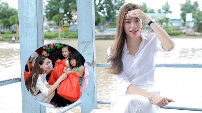 Hồ Ngọc Hà vượt đường xa về Cần Thơ làm từ thiện
