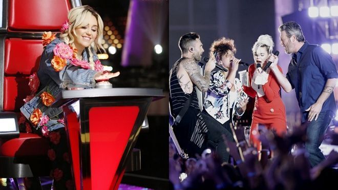 Adam Levine 'bái phục' Miley Cyrus, xóa tan tin đồn ganh tị tại The Voice US