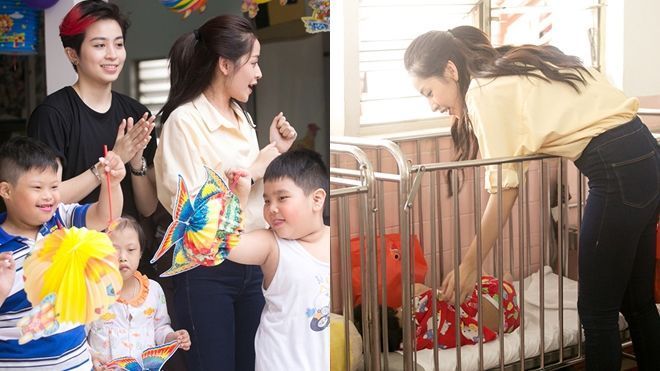 Chi Pu rủ rê Gil Lê mang Trung thu yêu thương đến với trẻ em khuyết tật