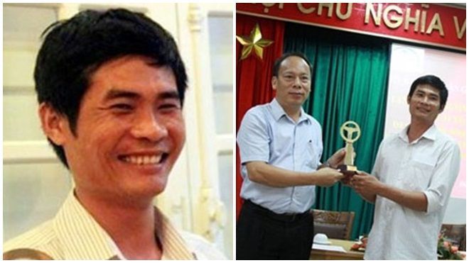 Tài xế Phan Văn Bắc chia tiền thưởng cho tài xế xe khách