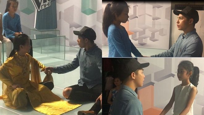 Quên hết tất cả, Noo Phước Thịnh ngồi bệt tận tình chỉ dạy trò cưng trước giờ G The Voice Kids