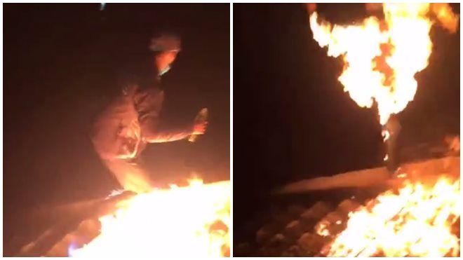 Clip thanh niên sống ảo tự hỏa thiêu để thực hiện lời hứa trên facebook?