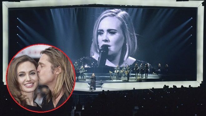 Adele buồn bã trong concert: 'Brangelina chia tay như một kỷ nguyên tươi đẹp đã kết thúc'