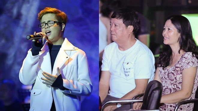 Bất chấp mưa lớn, ba mẹ vẫn tới ủng hộ Bùi Anh Tuấn trong đêm nhạc riêng