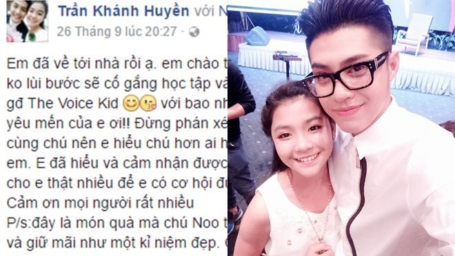 Khánh Huyền The Voice Kids: 'Con sẽ giữ mãi kỷ niệm đẹp… con thương chú Noo'