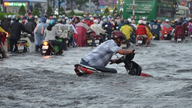 Chiều nay 28/9, dự báo TP HCM tiếp tục có mưa lớn gây ngập lụt